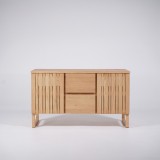 Badezimmermöbel mit Waschbeckenunterschrank aus Massivholz 140 cm - Satya