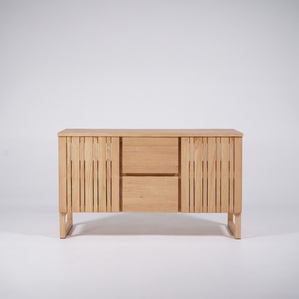 Badezimmermöbel mit Waschbeckenunterschrank aus Massivholz 140 cm - Satya