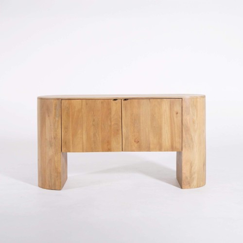 Sideboard mit 2 Türen aus Massivholz - Timea