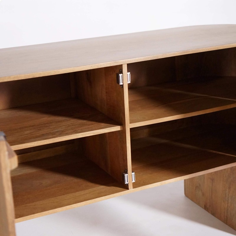 Sideboard mit 2 Türen aus Massivholz - Timea