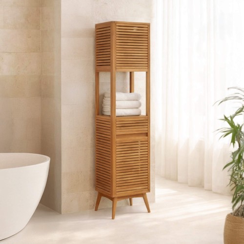Badezimmersäule aus Teakholz - Kama