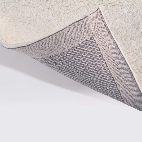 Wollteppich 160x230 cm, Weiß - Handa