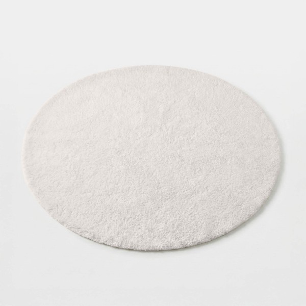 Wollteppich 150x150 cm, Weiß - Handa