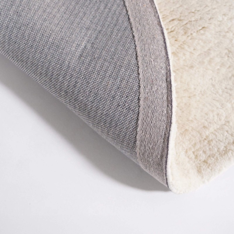 Wollteppich 200x200 cm, Weiß - Handa