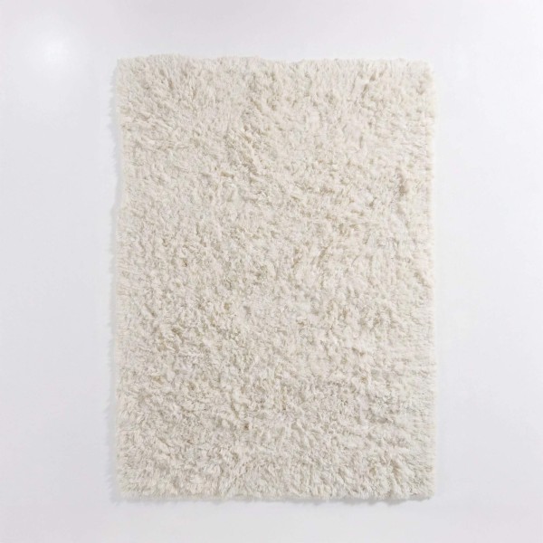 Wollteppich 140x200 cm, Weiß - Ruma
