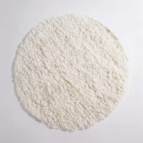 Wollteppich 200x200 cm, Weiß - Ruma