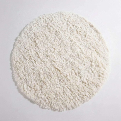 Wollteppich 200x200 cm, Weiß - Ruma