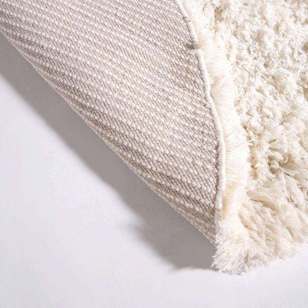 Wollteppich 200x200 cm, Weiß - Ruma