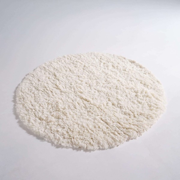 Wollteppich 200x200 cm, Weiß - Ruma