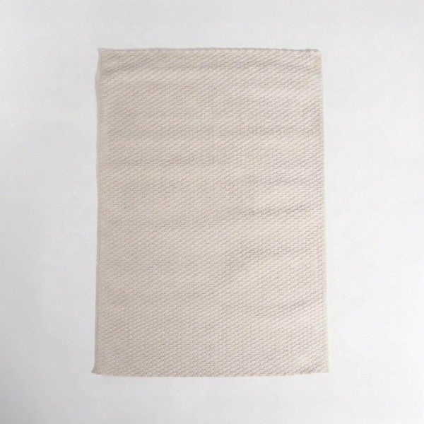 Wollteppich 140x200 cm, Weiß-Beige - Avelin