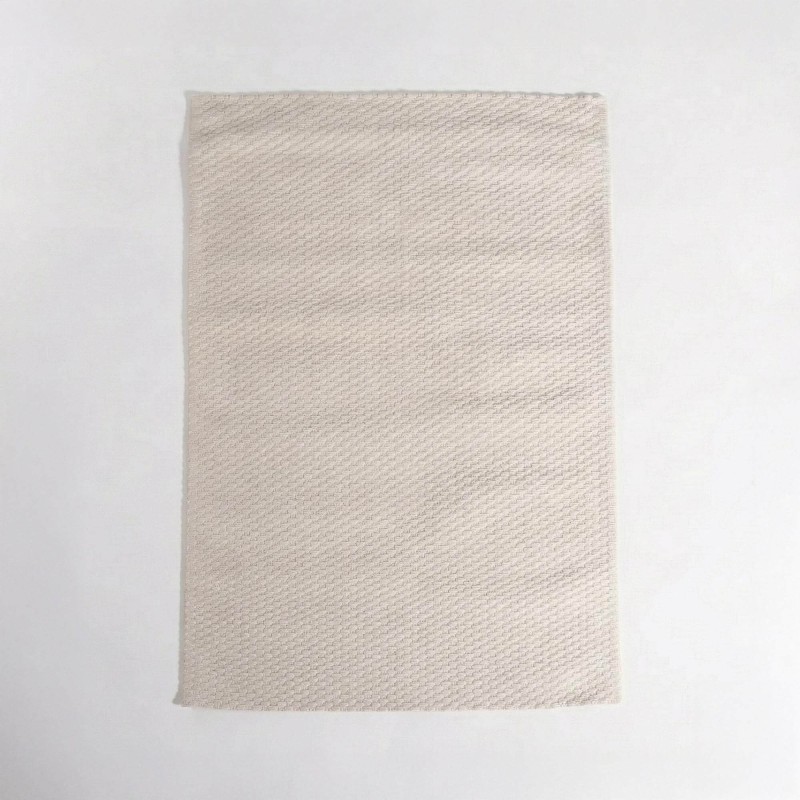 Wollteppich 140x200 cm, Weiß-Beige - Avelin