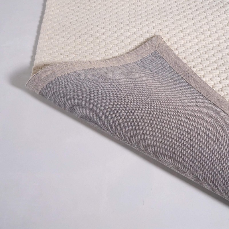 Wollteppich 140x200 cm, Weiß-Beige - Avelin