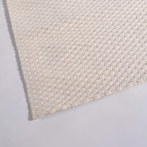 Wollteppich 140x200 cm, Weiß-Beige - Avelin