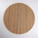 Juteteppich 200x200 cm, Weiß-Beige - Noa