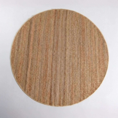 Juteteppich 150x150 cm, Weiß-Beige - Noa
