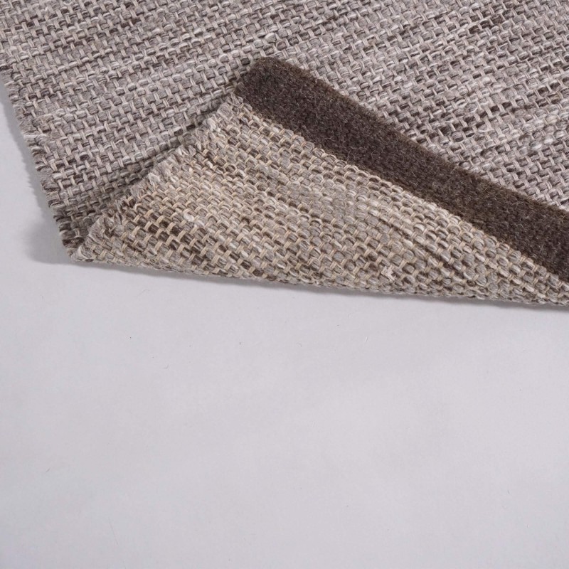 Woll- und Baumwollteppich 160x230 cm, Braun - Elowen
