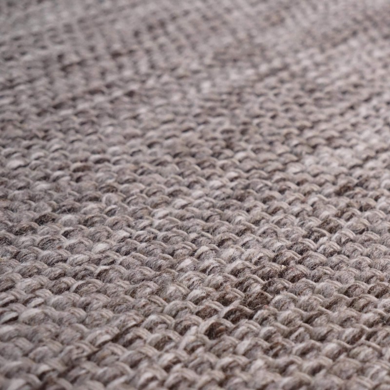 Woll- und Baumwollteppich 200x300 cm, Braun - Elowen