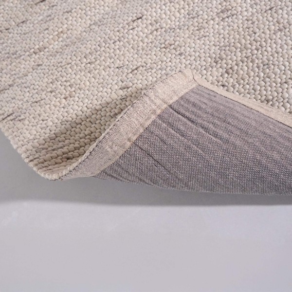 Wollteppich 140x200 cm, Weiß-Beige - Cairn