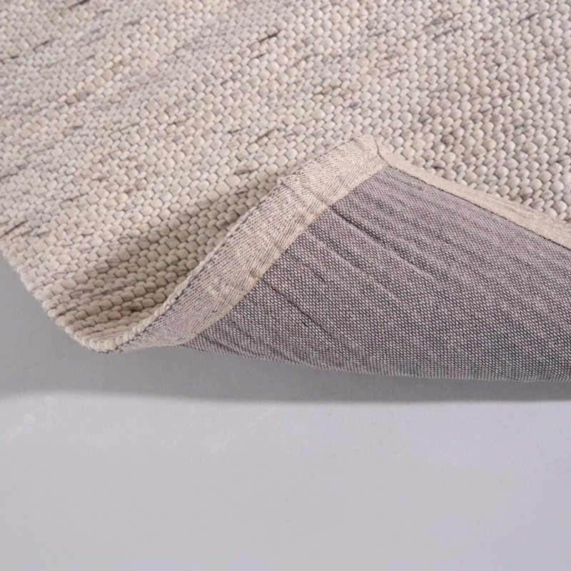 Wollteppich 140x200 cm, Weiß-Beige - Cairn