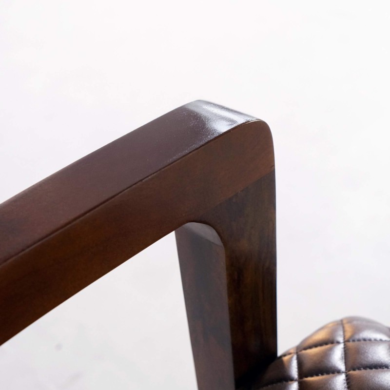 Vintage-Ledersessel aus Echtleder, braun – Graham