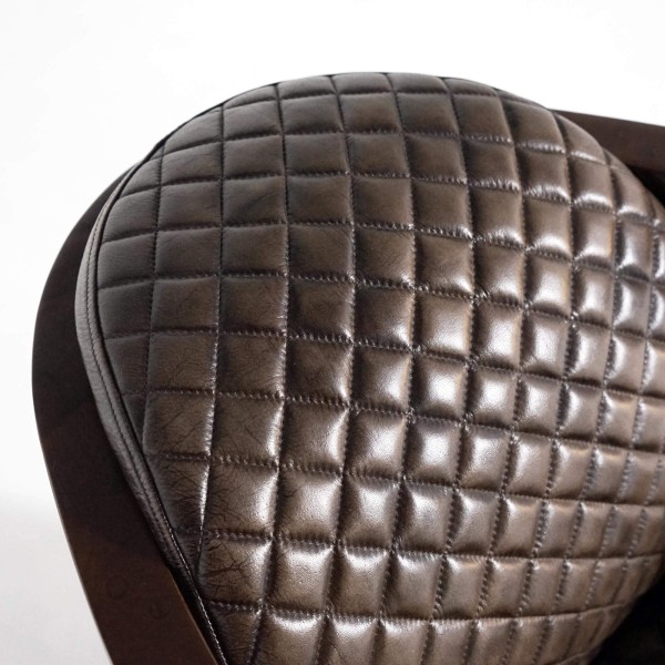 Vintage-Ledersessel aus Echtleder, braun – Graham