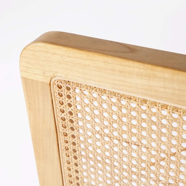 Kopfteil aus massivem Mindiholz und Geflecht 160 cm - Bahia