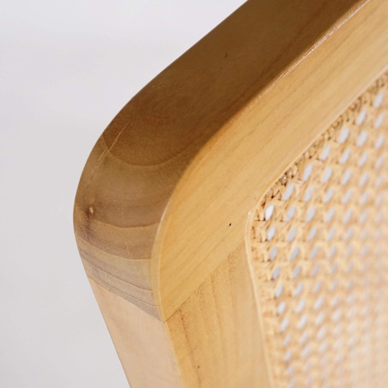 Kopfteil aus massivem Mindiholz und Geflecht 160 cm - Bahia