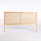 Kopfteil aus massivem Mindiholz und Geflecht 180 cm - Bahia