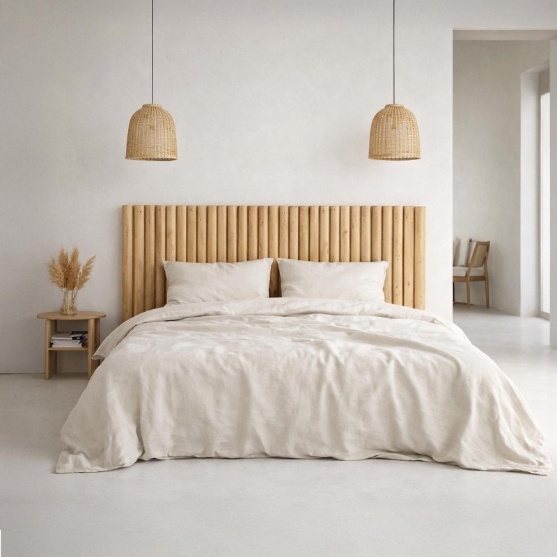 Kopfteil aus massivem Teakholz 180 cm - Naya