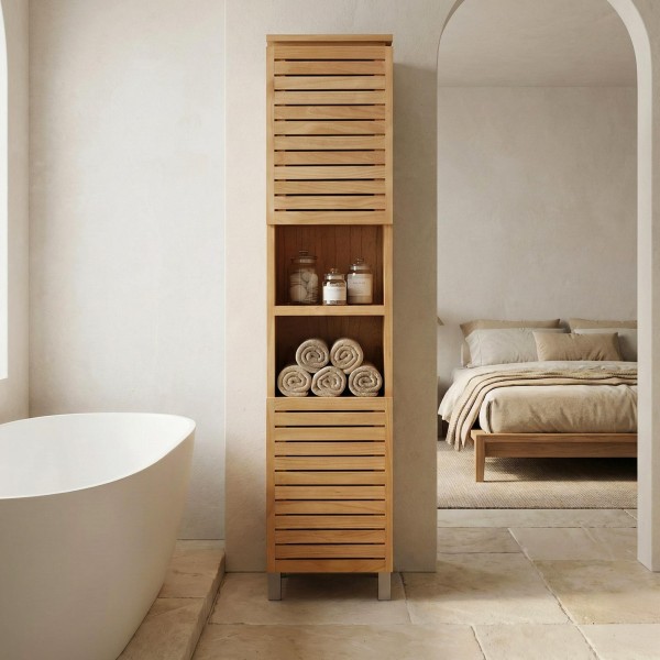 Badezimmersäule aus Massivholz - Reva