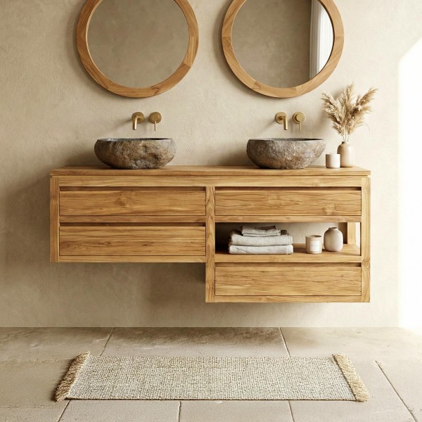 Badezimmermöbel 140 cm - Wave