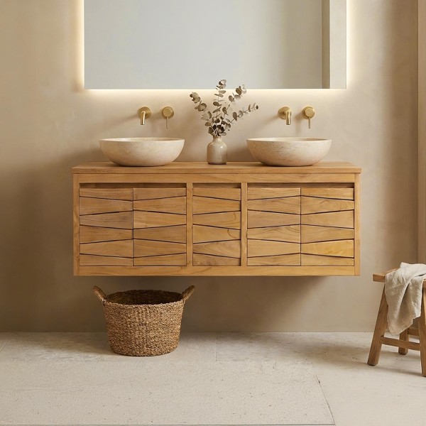 Teakholz Badezimmermöbel 120 cm - Mountain