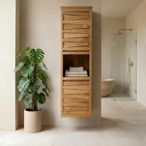 Badezimmersäule aus Teakholz - Mountain