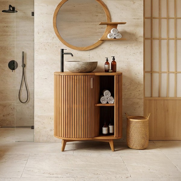 Badezimmermöbel aus massivem Teakholz - Leela