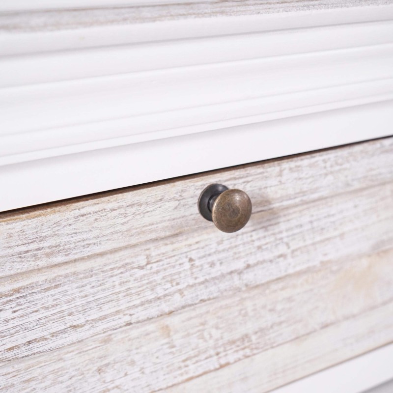 Konsolentisch für den Eingangsbereich aus weißem Massivholz - Sea side