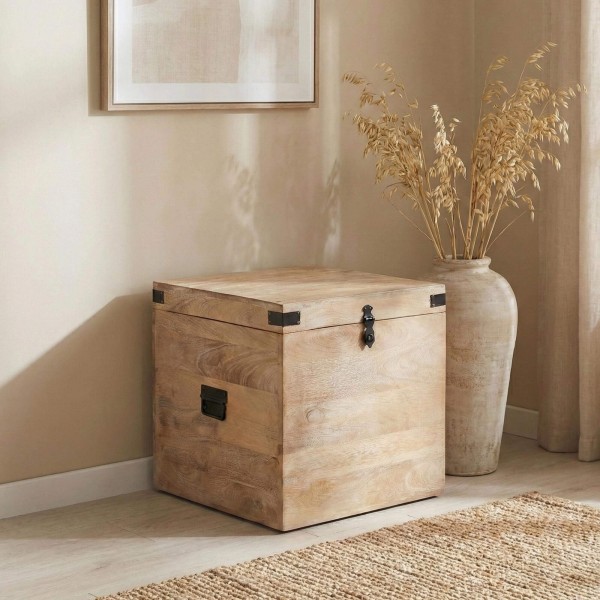 Aufbewahrungstruhe aus Naturholz - Haven