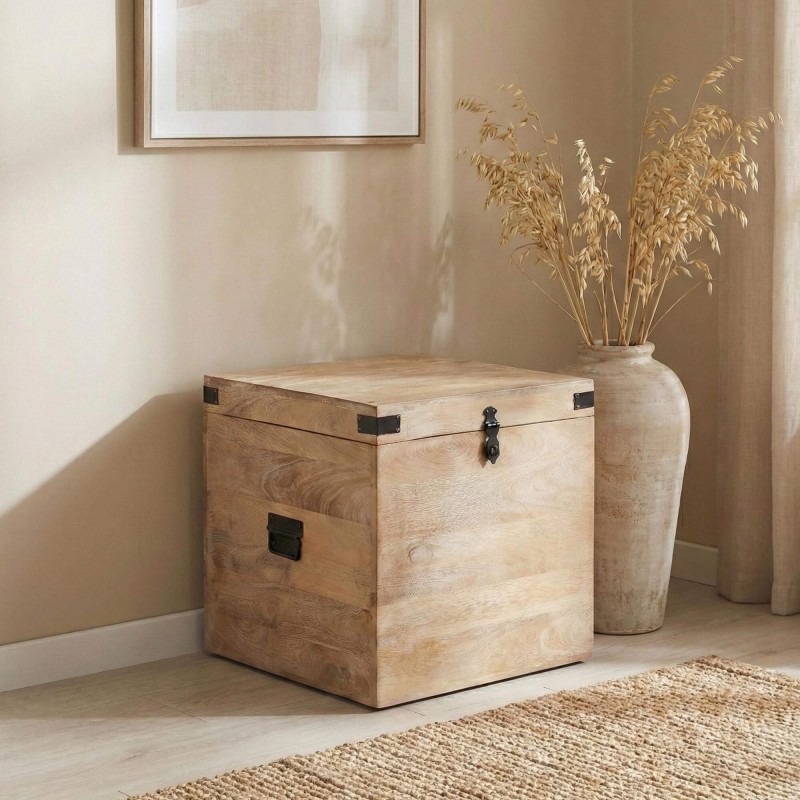 Aufbewahrungstruhe aus Naturholz - Haven