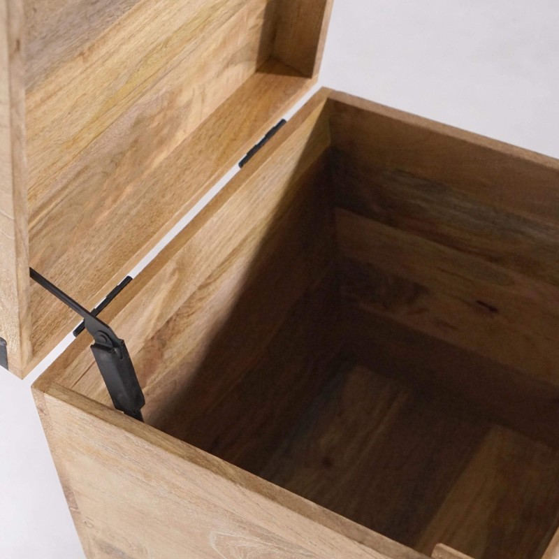 Aufbewahrungstruhe aus Naturholz - Haven