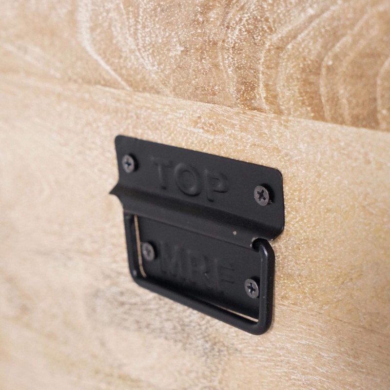 Aufbewahrungstruhe aus Naturholz - Haven