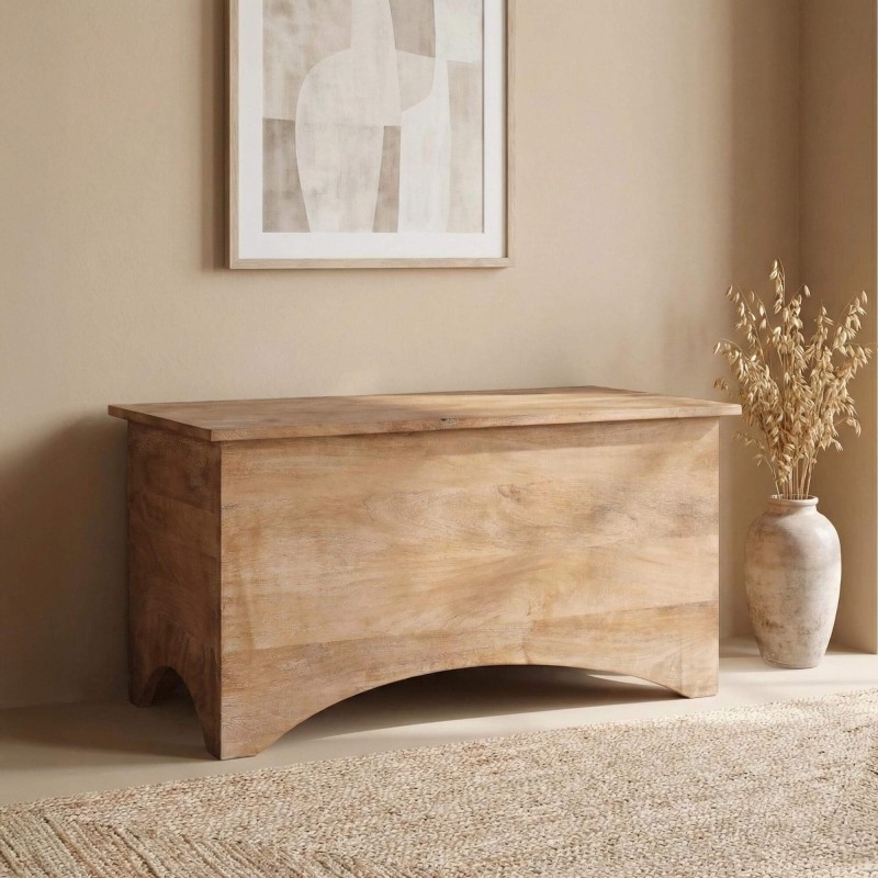 Aufbewahrungstruhe aus Massivholz - Milo