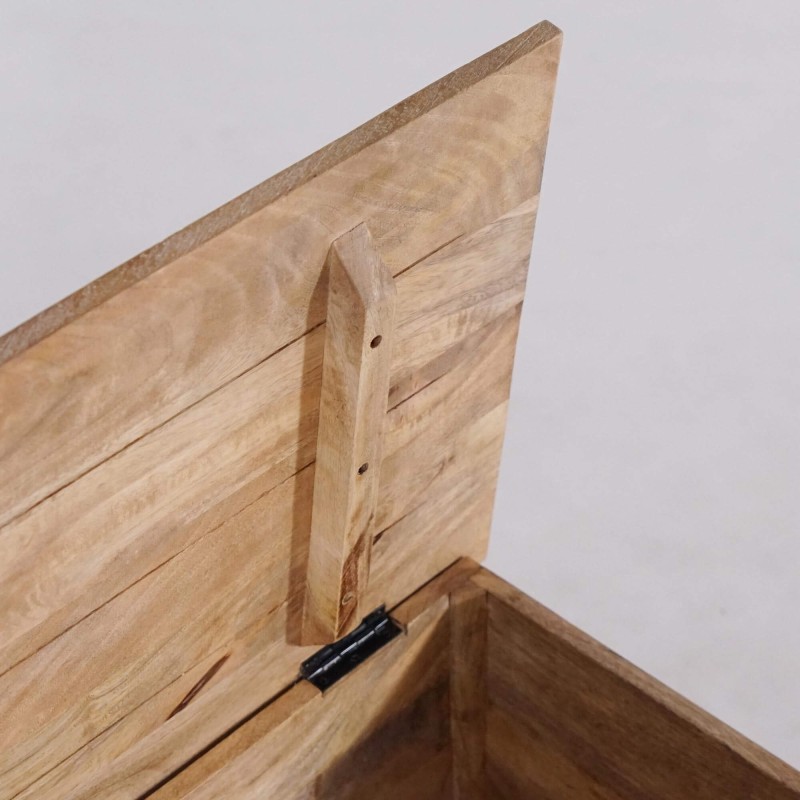 Aufbewahrungstruhe aus Massivholz - Milo