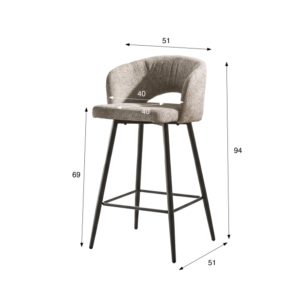 Design-Küchenbarhocker - Nex