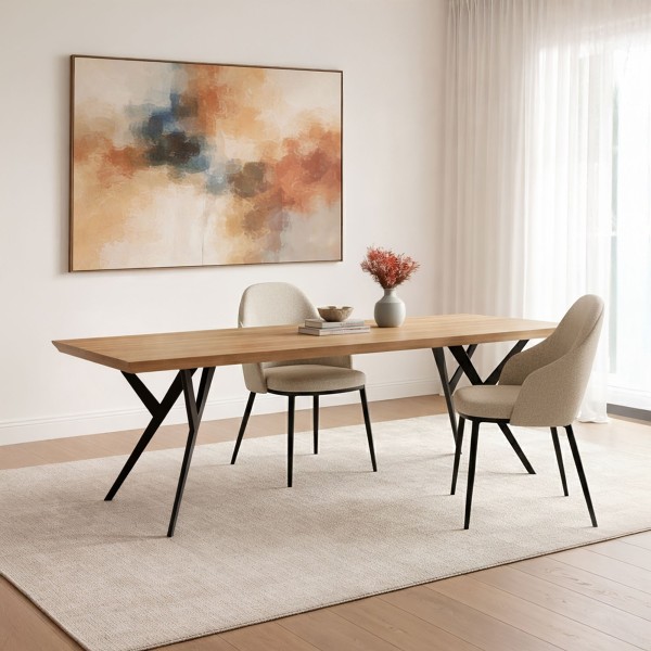 Esstisch mit Schmetterlingsbeinen