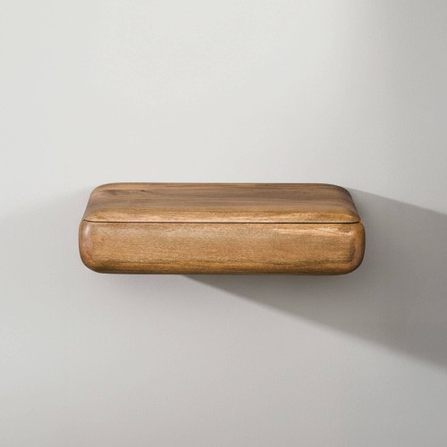 Hängender Nachttisch aus Massivholz mit Schublade – Elia