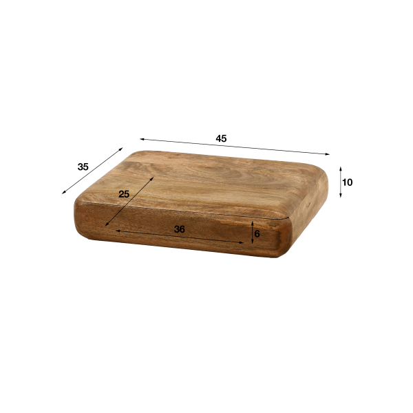 Hängender Nachttisch aus Massivholz mit Schublade – Elia