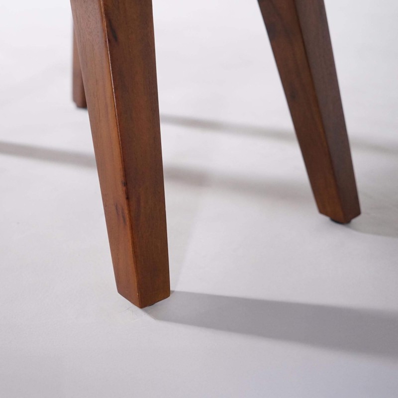 Beistellhocker aus Leder - Plaza