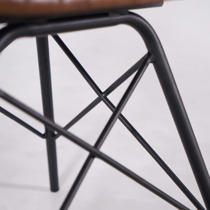 Brauner Lederstuhl - Chelsea