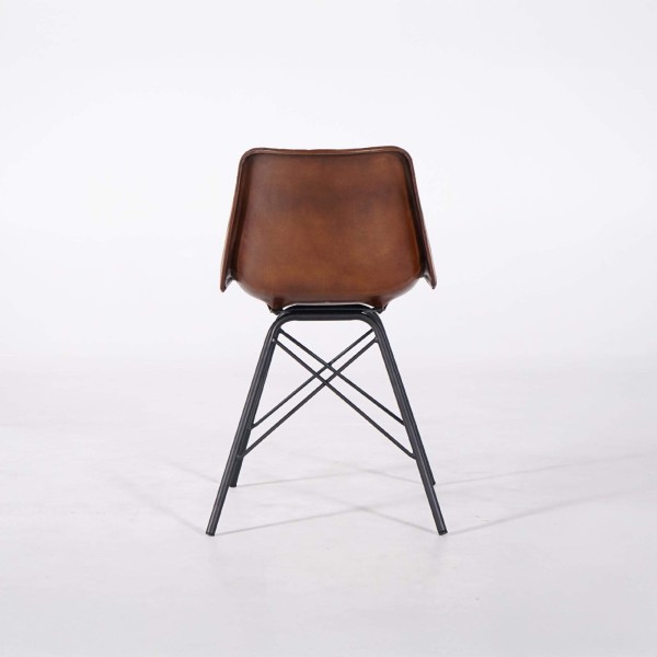 Brauner Lederstuhl - Chelsea