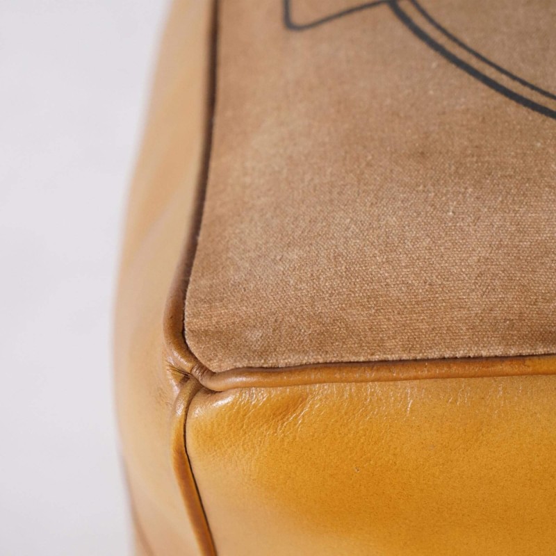 Industrieller Sitzsack aus Leder "Be Yourself