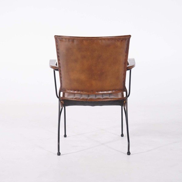 Vintage-Ledersessel in Braun 1-Sitzer - Cosy